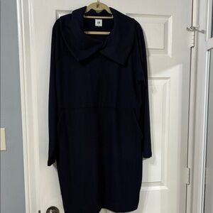CAbi Navy Long Sleeve Dress